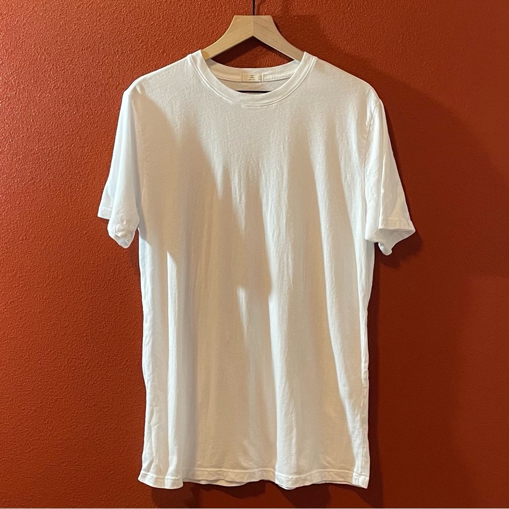 Flint And Tinder Men’s Classic White Lightweight 100%‎ Cotton Crewneck Tee Shirt